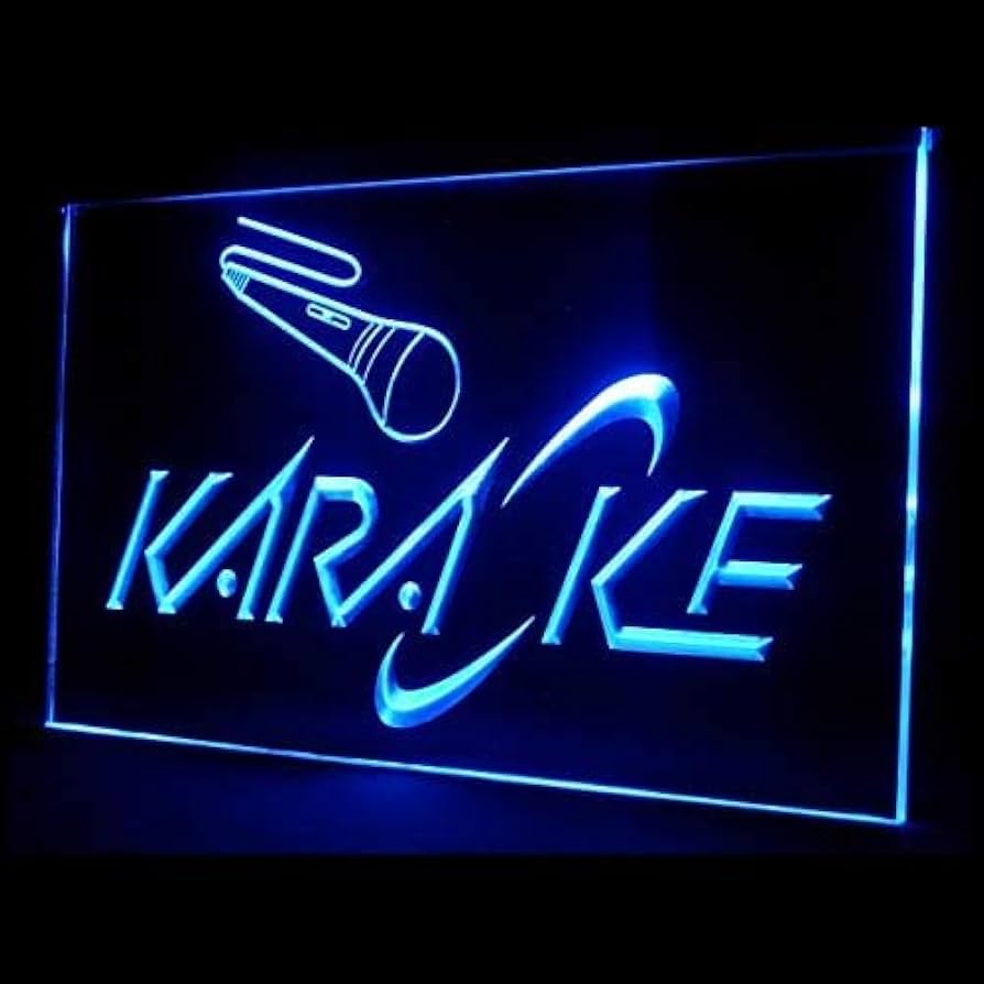 カラオケ LEDネオン ネオンサイン KARAOKE 看板 壁掛け 広告看板装飾 Amazon | JOMOBUTY カラオケ ネオンサイン 多階段調光可 LED
